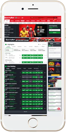 Sportybet Nigeria mobile app screen
